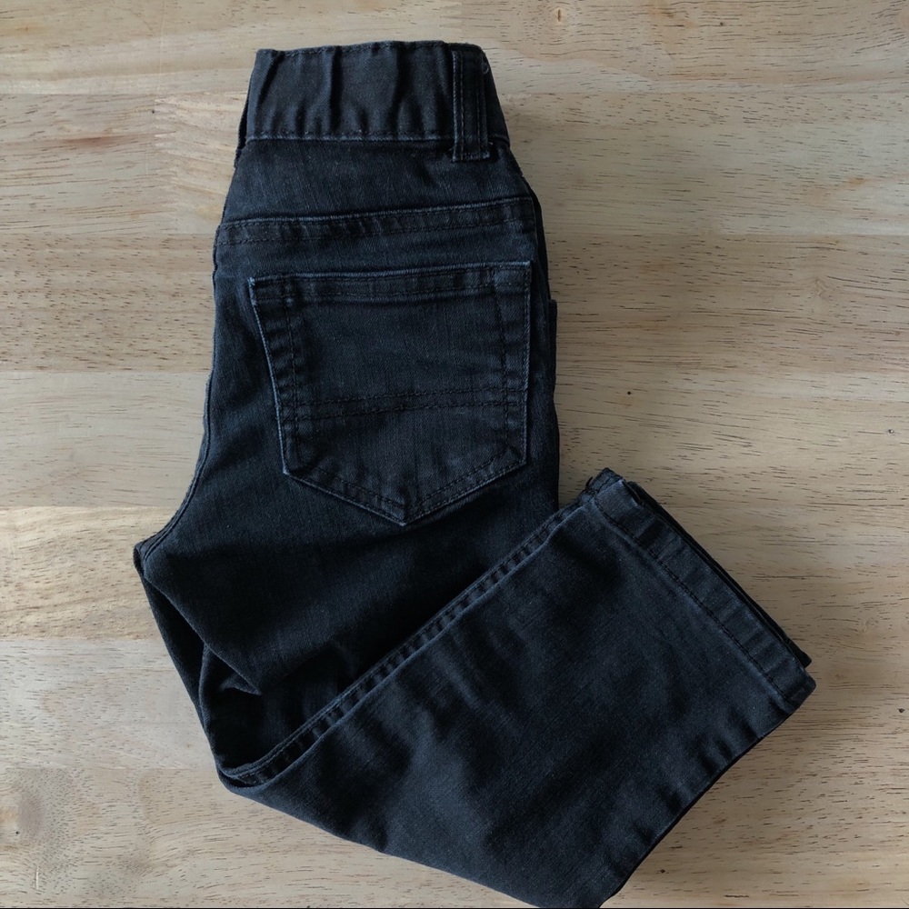 Black straight cut jeans